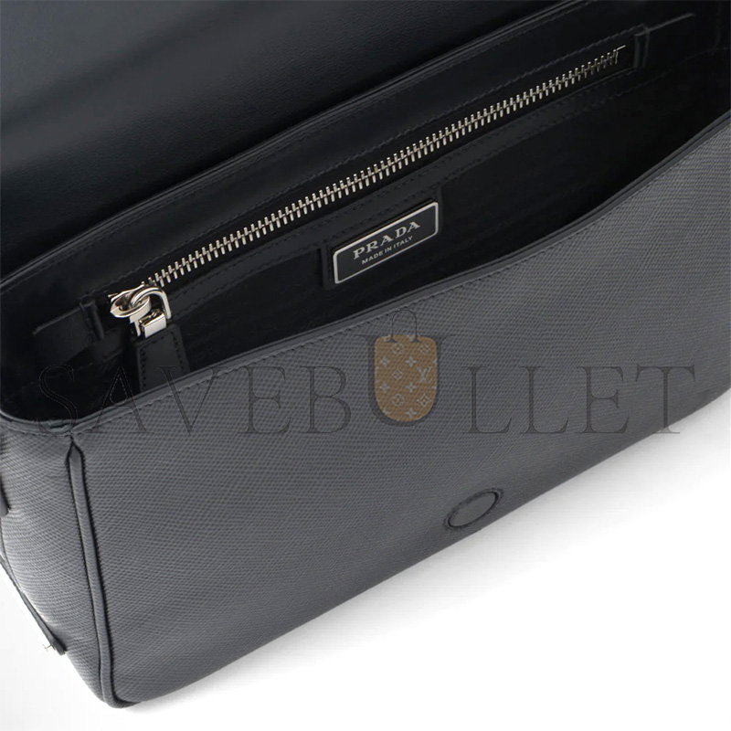 Pra*a saffiano leather shoulder bag 2vd046 (26*18*6.5cm)